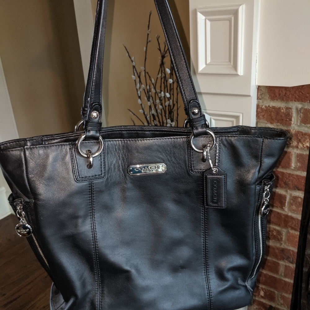 Coach purse- Black leather